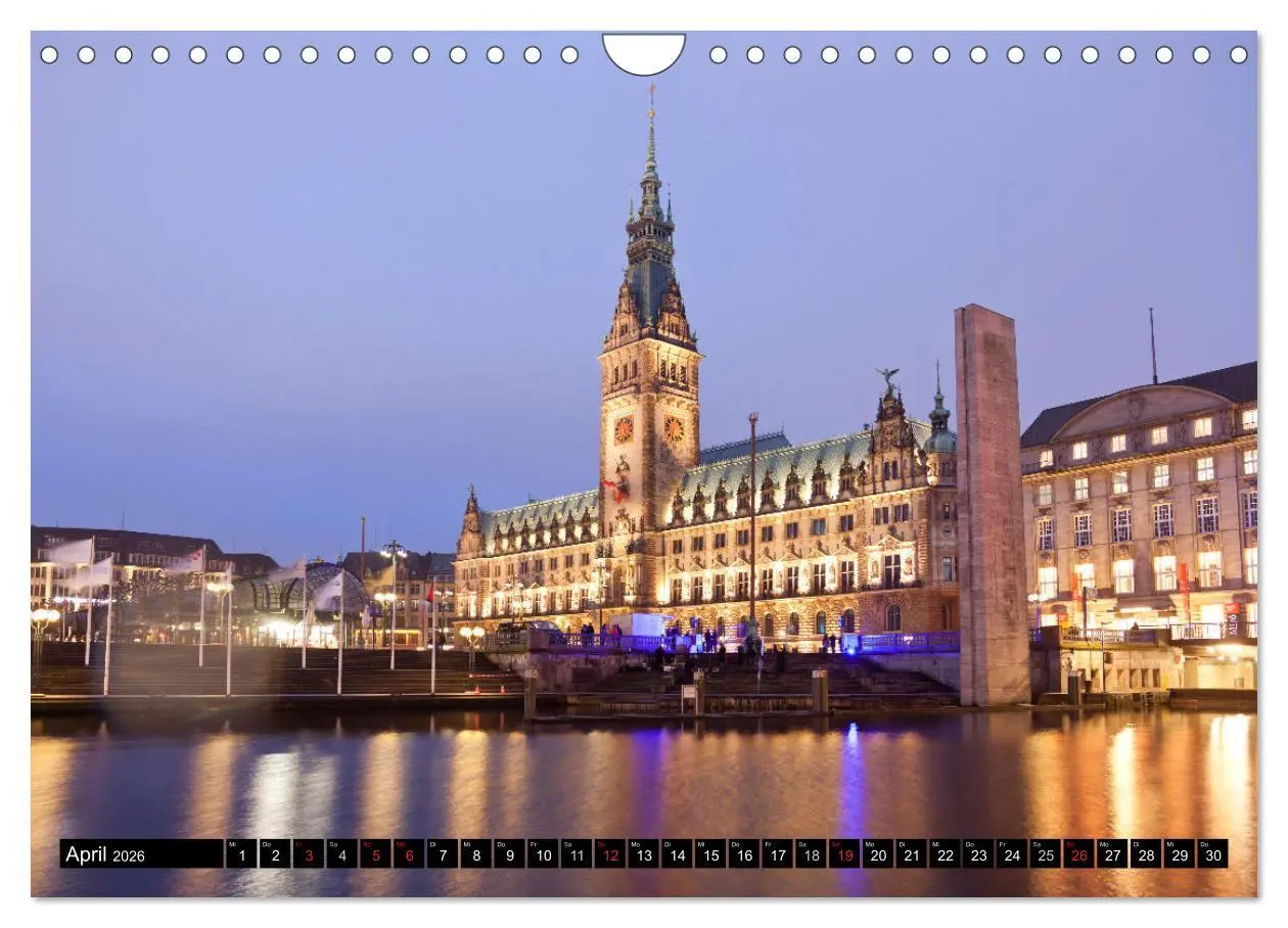 Bild: 9783516147469 | Hansestadt Hamburg (Wandkalender 2026 DIN A4 quer), CALVENDO...