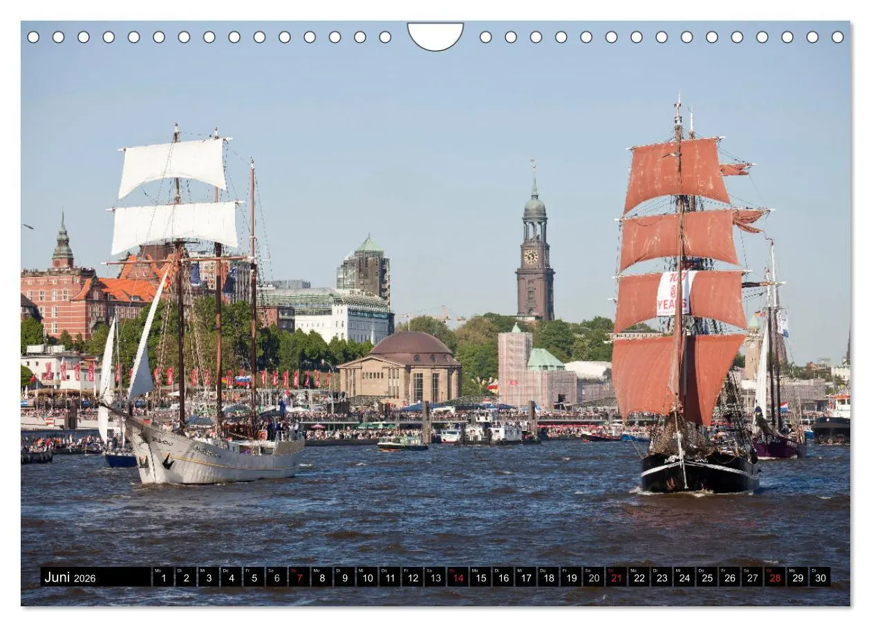 Bild: 9783516147469 | Hansestadt Hamburg (Wandkalender 2026 DIN A4 quer), CALVENDO...