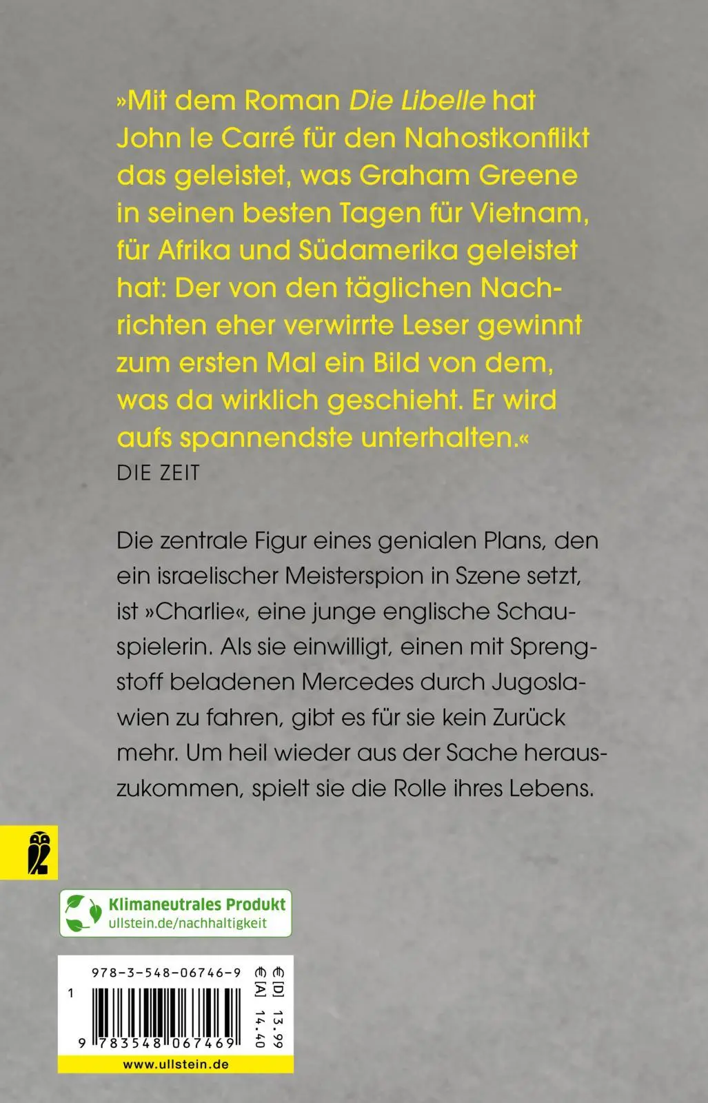 Rückseite: 9783548067469 | Die Libelle | John le Carré | Taschenbuch | 672 S. | Deutsch | 2022