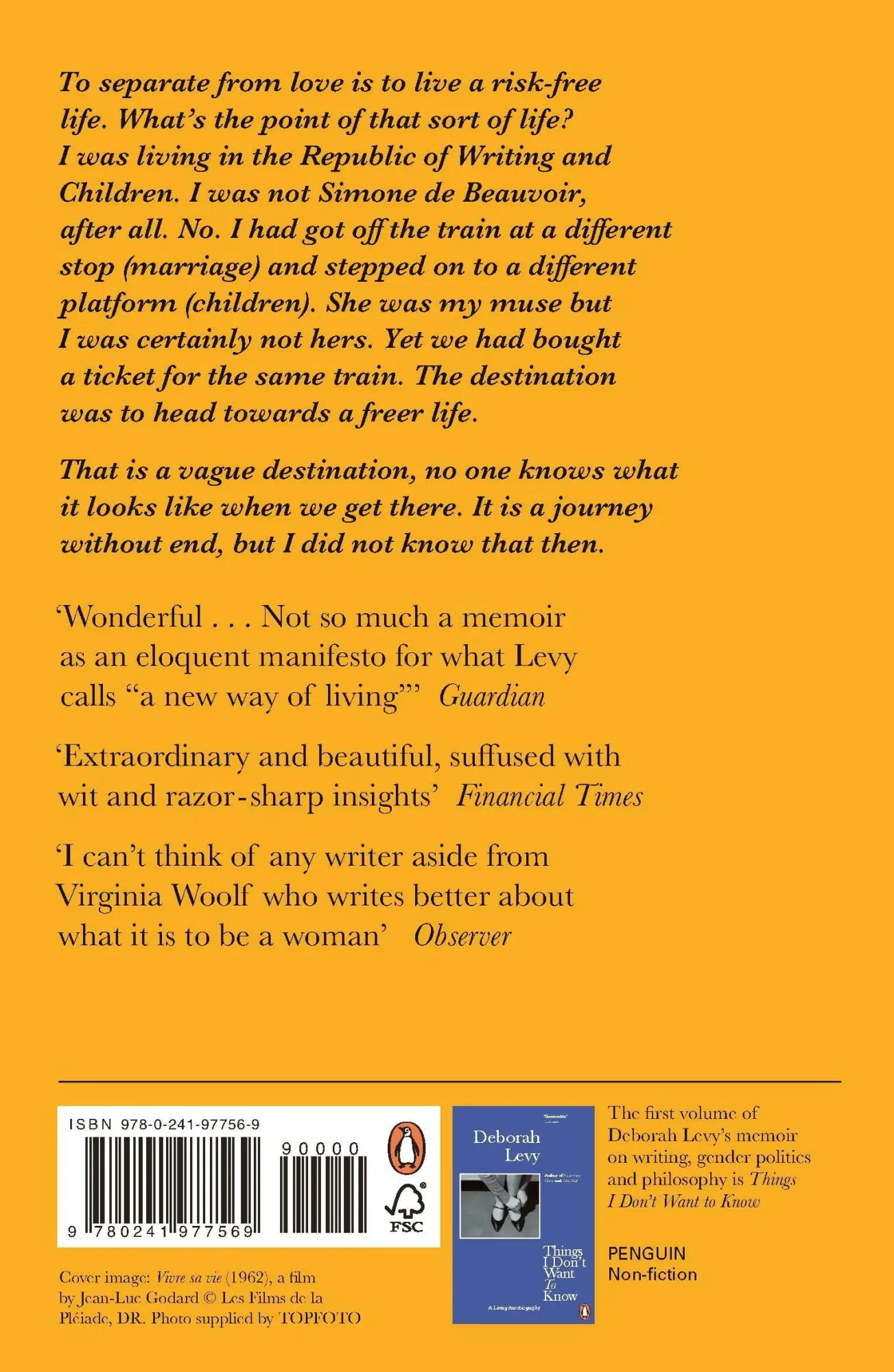 Rückseite: 9780241977569 | The Cost of Living | Deborah Levy | Taschenbuch | VIII | Englisch