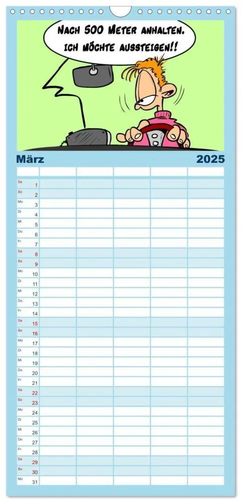 Bild: 9783457117569 | Familienplaner 2025 - Trumix Cartoons - Dumm gelaufen mit 5 Spalten...