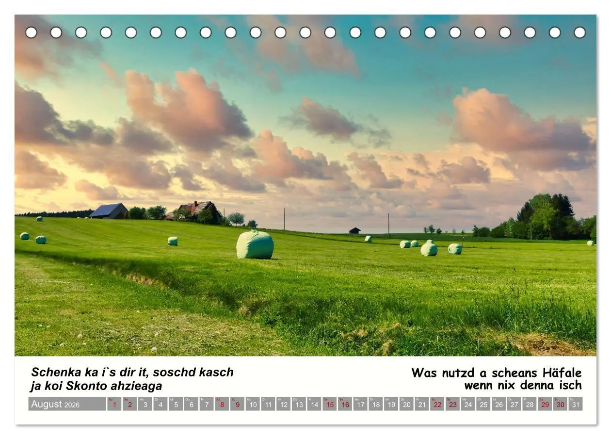 Bild: 9783457287569 | 03 Schwäbische Sprichwörter - Dös au no! (Tischkalender 2026 DIN A5...