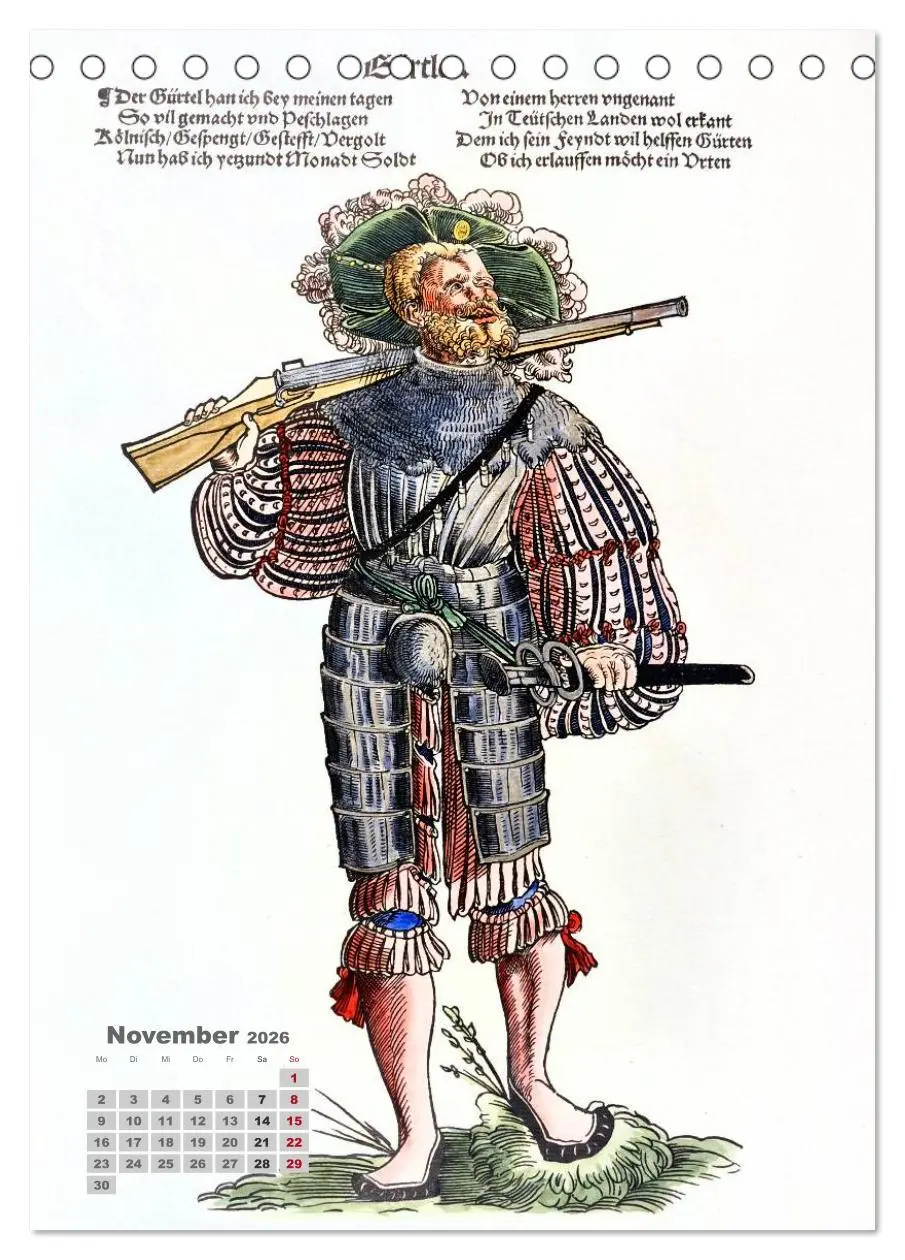 Bild: 9783516447569 | Landsknechte und Soldaten: Historische Uniformen (Tischkalender...
