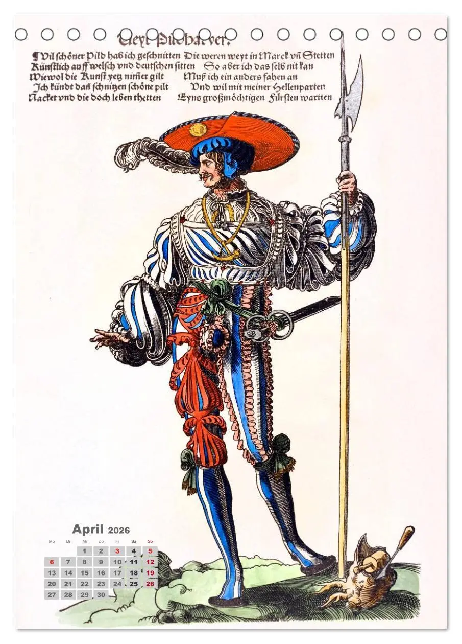 Bild: 9783516447569 | Landsknechte und Soldaten: Historische Uniformen (Tischkalender...