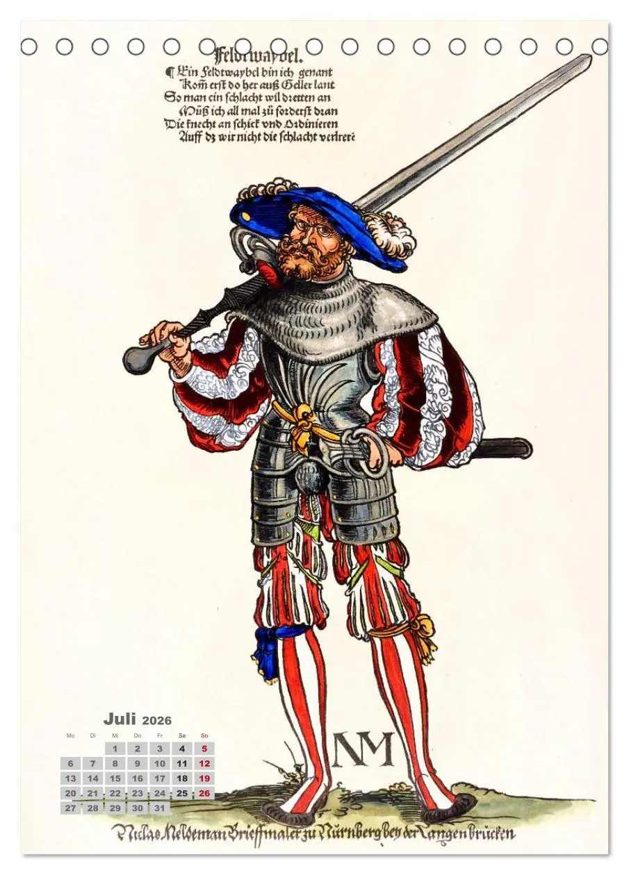 Bild: 9783516447569 | Landsknechte und Soldaten: Historische Uniformen (Tischkalender...