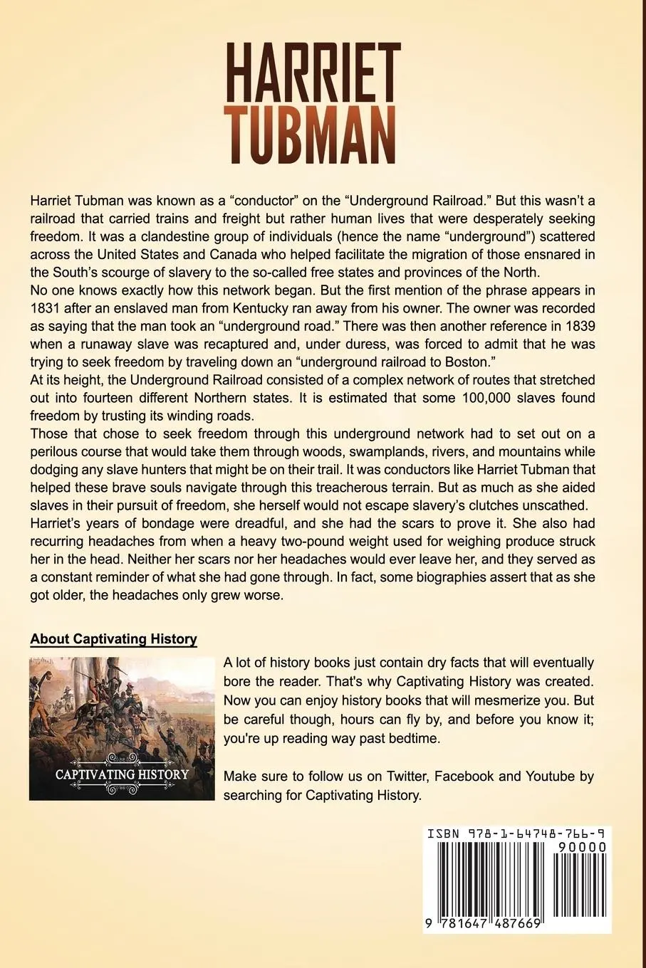 Rückseite: 9781647487669 | Harriet Tubman | Captivating History | Taschenbuch | Englisch | 2020