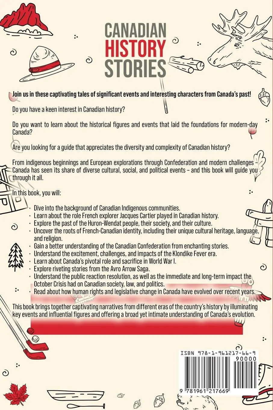 Rückseite: 9781961217669 | Canadian History Stories | Ahoy Publications | Taschenbuch | Englisch