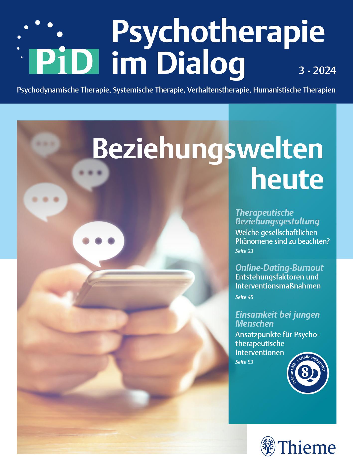 Cover: 9783132457669 | Beziehungswelten heute | PiD - Psychotherapie im Dialog | Taschenbuch
