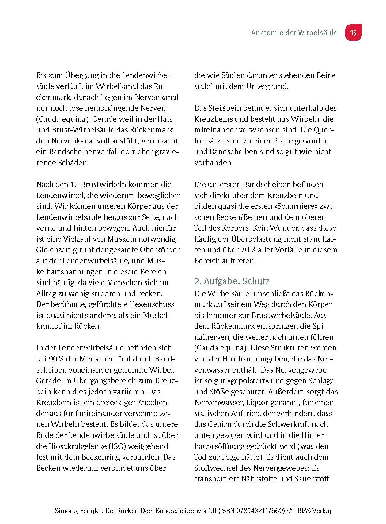 Bild: 9783432117669 | Der Rücken-Doc: Bandscheibenvorfall | Patrick Simons (u. a.) | Buch