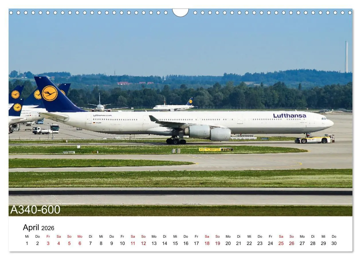 Bild: 9783457587669 | Flugzeuge von Airbus (Wandkalender 2026 DIN A3 quer), CALVENDO...