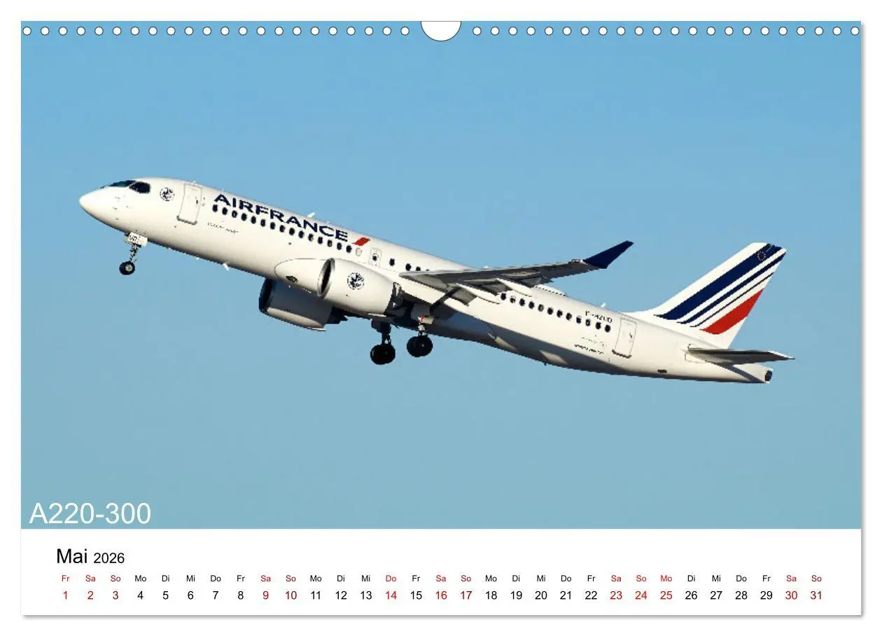 Bild: 9783457587669 | Flugzeuge von Airbus (Wandkalender 2026 DIN A3 quer), CALVENDO...
