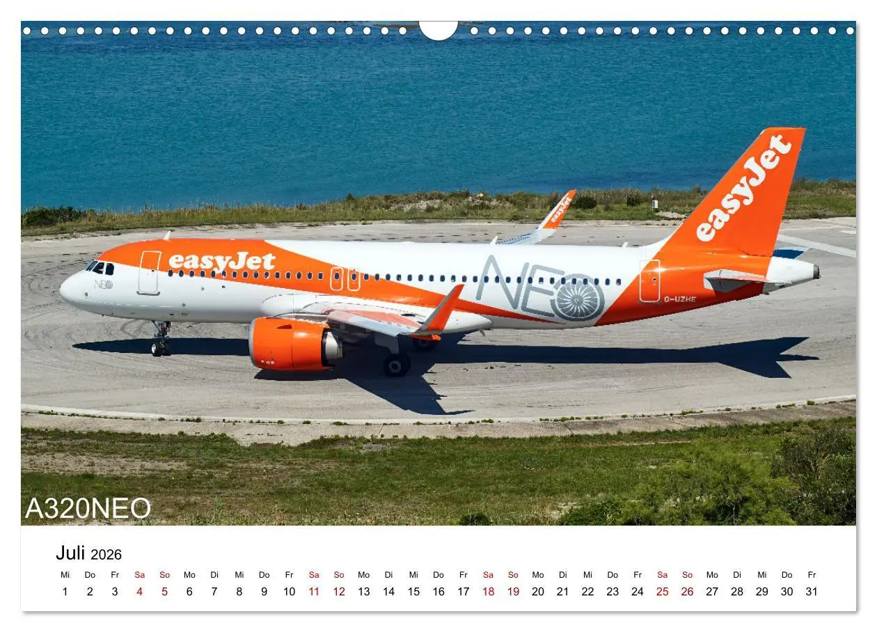 Bild: 9783457587669 | Flugzeuge von Airbus (Wandkalender 2026 DIN A3 quer), CALVENDO...