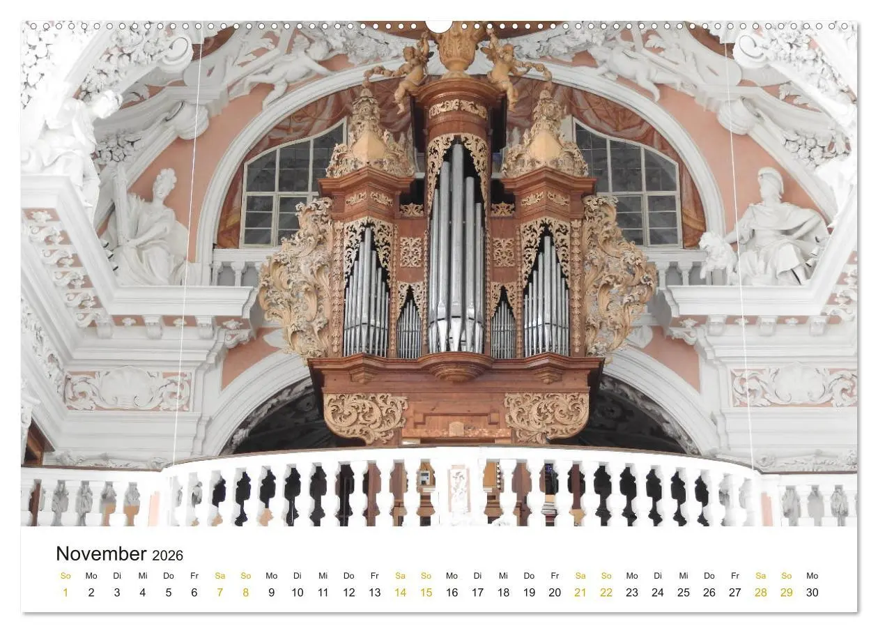 Bild: 9783457727669 | Fantastische Welt der Orgeln (Wandkalender 2026 DIN A2 quer),...