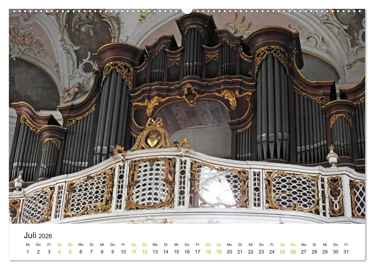 Bild: 9783457727669 | Fantastische Welt der Orgeln (Wandkalender 2026 DIN A2 quer),...
