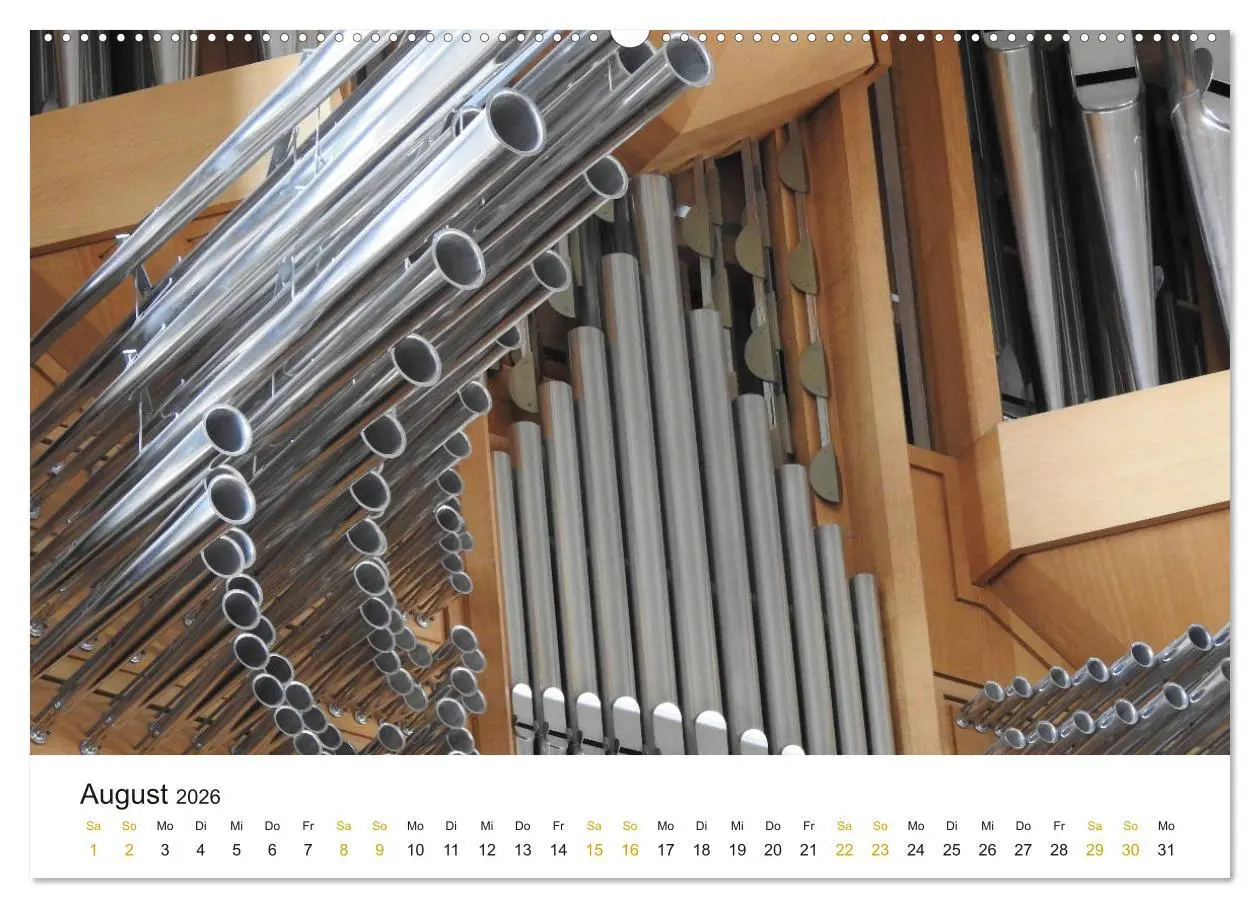 Bild: 9783457727669 | Fantastische Welt der Orgeln (Wandkalender 2026 DIN A2 quer),...