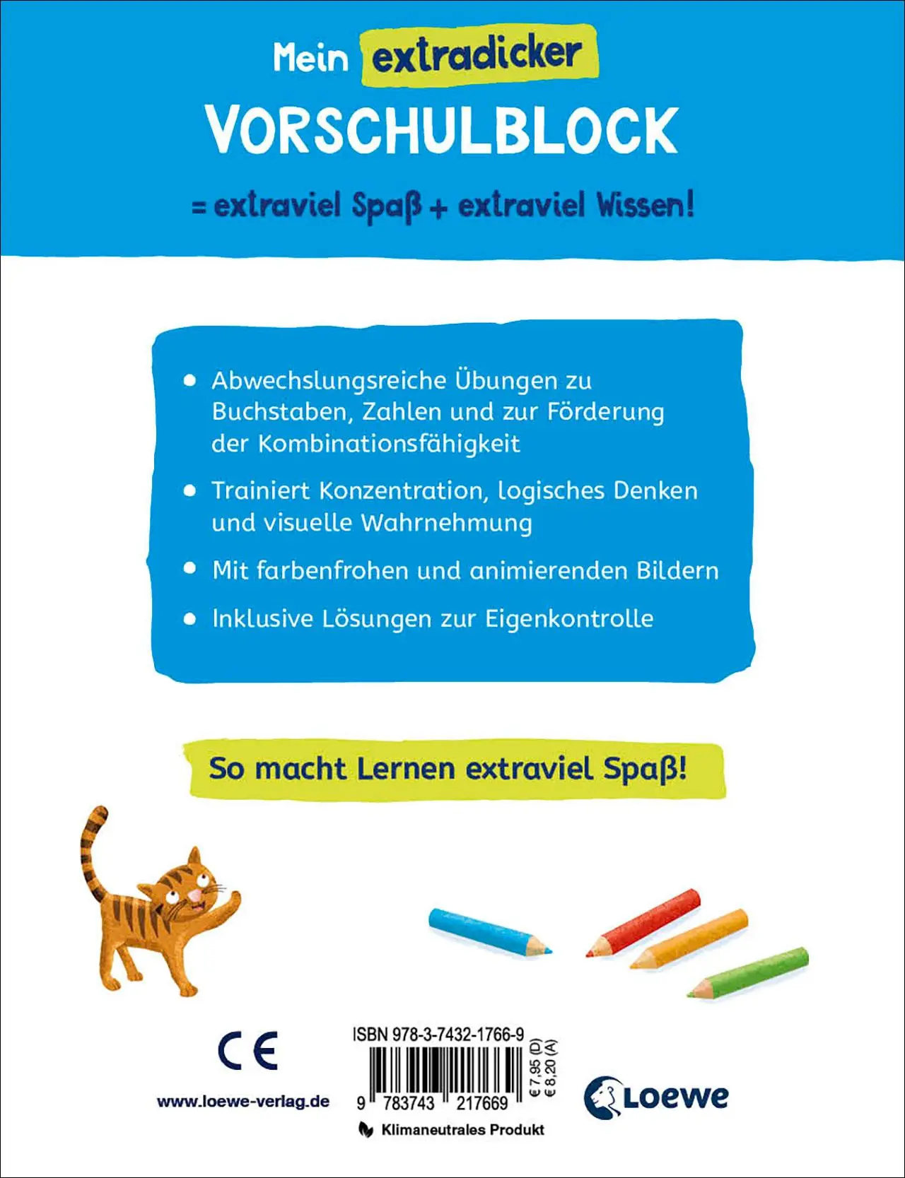 Rückseite: 9783743217669 | Mein extradicker Vorschulblock | Christine Thau | Taschenbuch | 160 S.