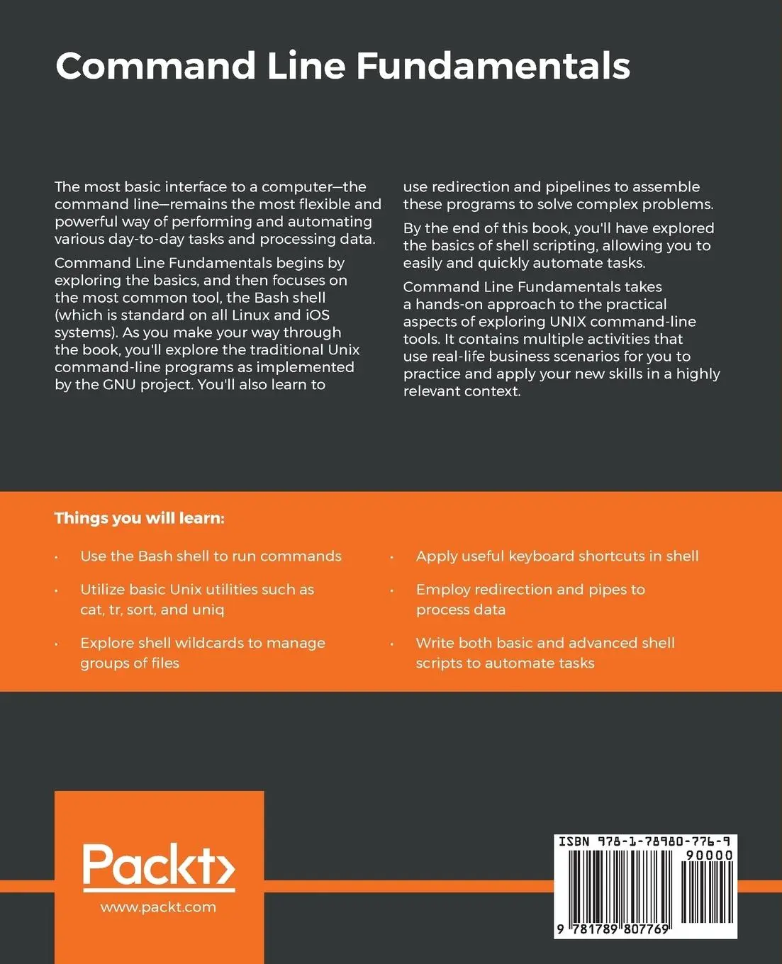 Rückseite: 9781789807769 | Command Line Fundamentals | Vivek N | Taschenbuch | Englisch | 2018