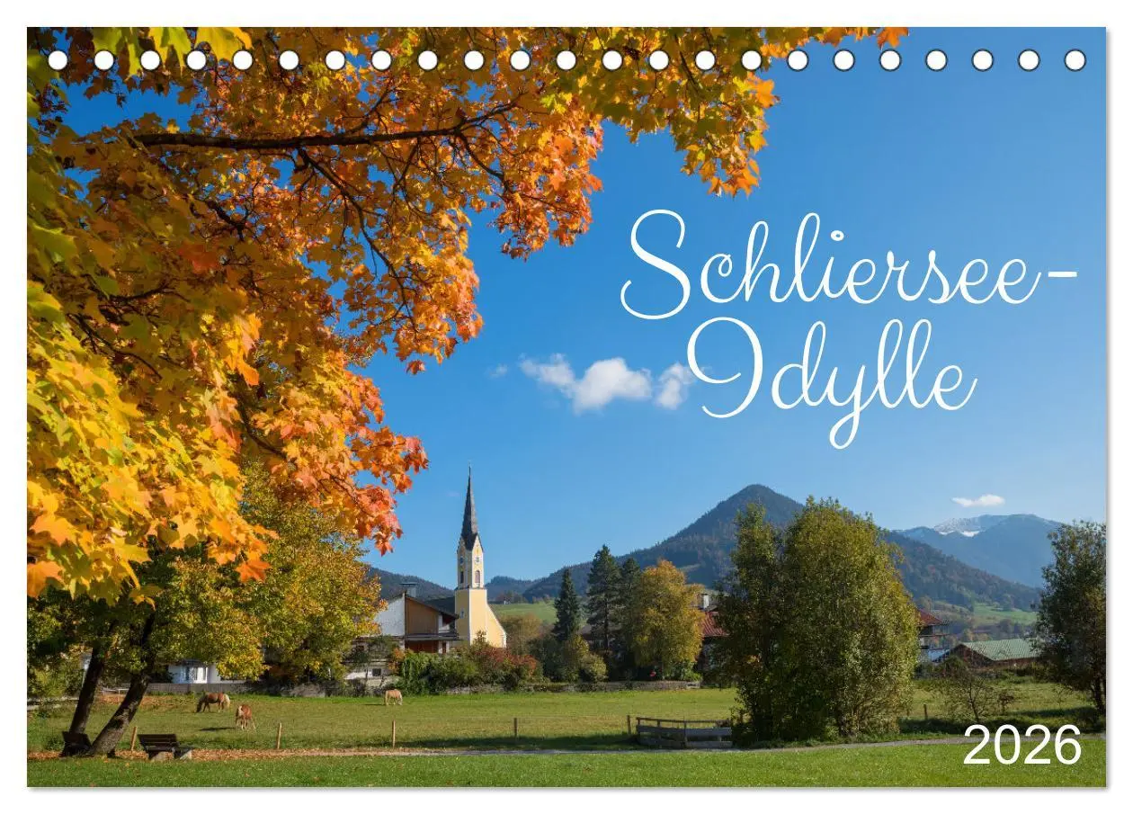Cover: 9783457267769 | Schliersee-Idylle (Tischkalender 2026 DIN A5 quer), CALVENDO...