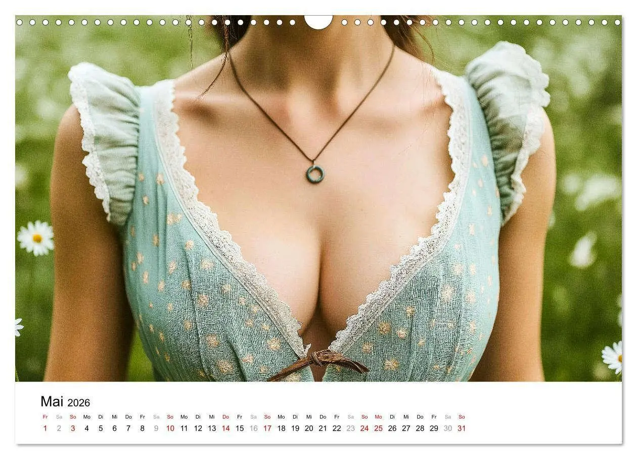Bild: 9783457337769 | Dirndl Dekollete Kalender - Traditionelle Tracht und bayerische...