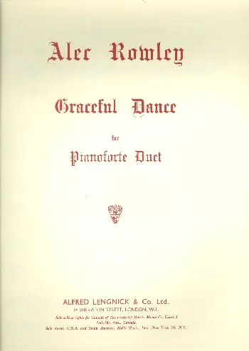 Cover: 9790215207769 | Graceful Dance | Alec Rowley | Buch | Alfred Lengnick