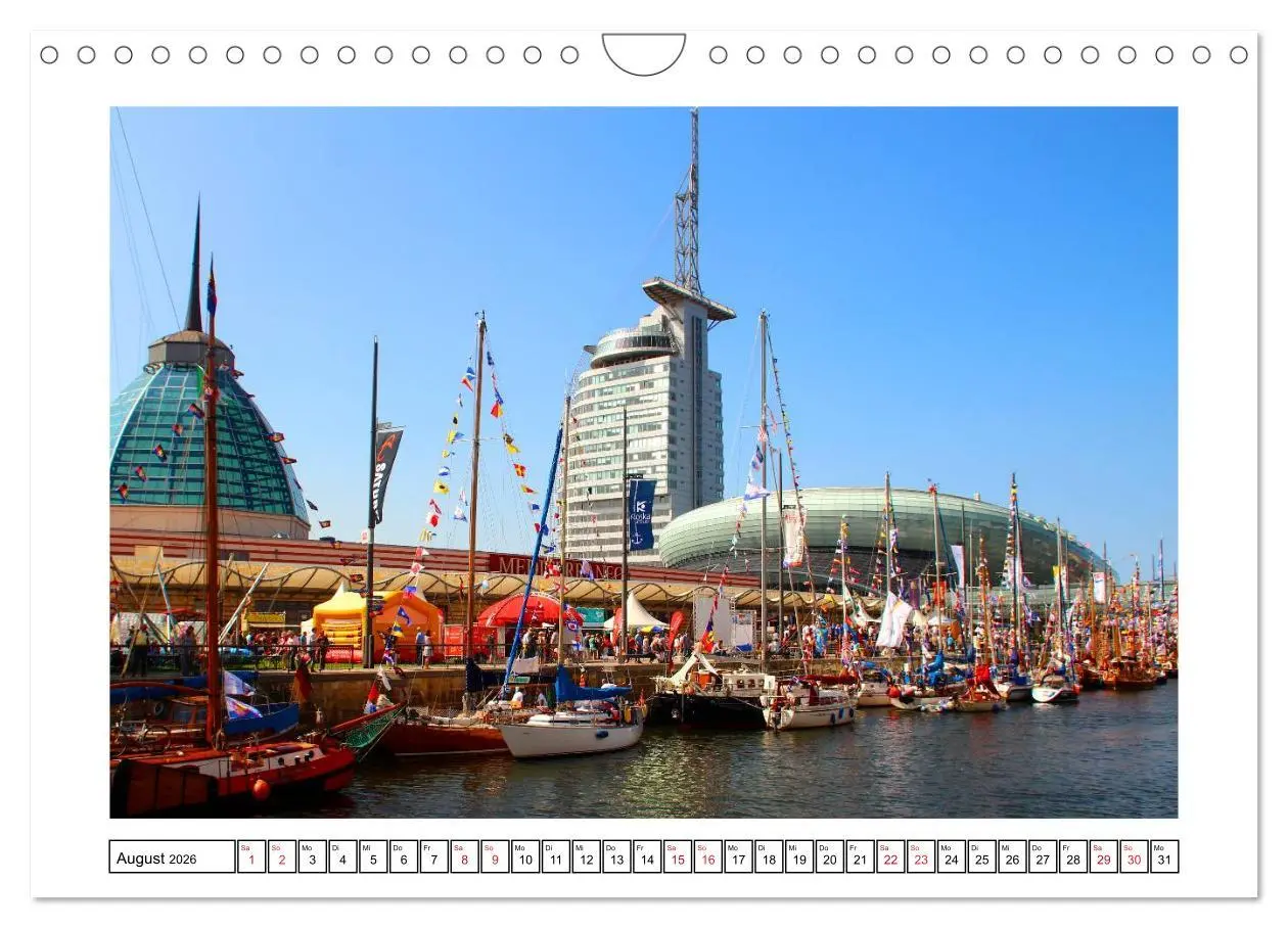 Bild: 9783516037869 | Windjammer - Bremerhaven (Wandkalender 2026 DIN A4 quer), CALVENDO...