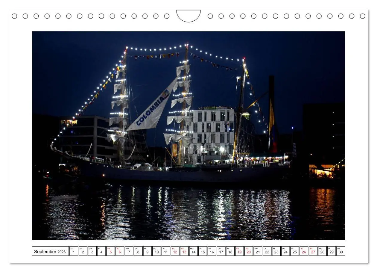 Bild: 9783516037869 | Windjammer - Bremerhaven (Wandkalender 2026 DIN A4 quer), CALVENDO...