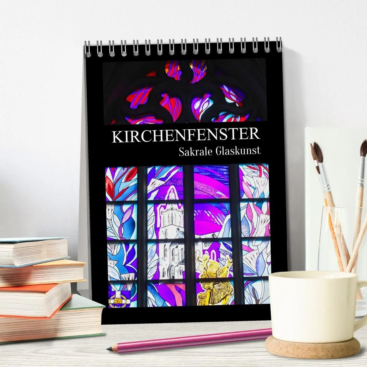 Bild: 9783569507869 | Kirchenfenster - Sakrale Glaskunst (Tischkalender 2027 DIN A5...