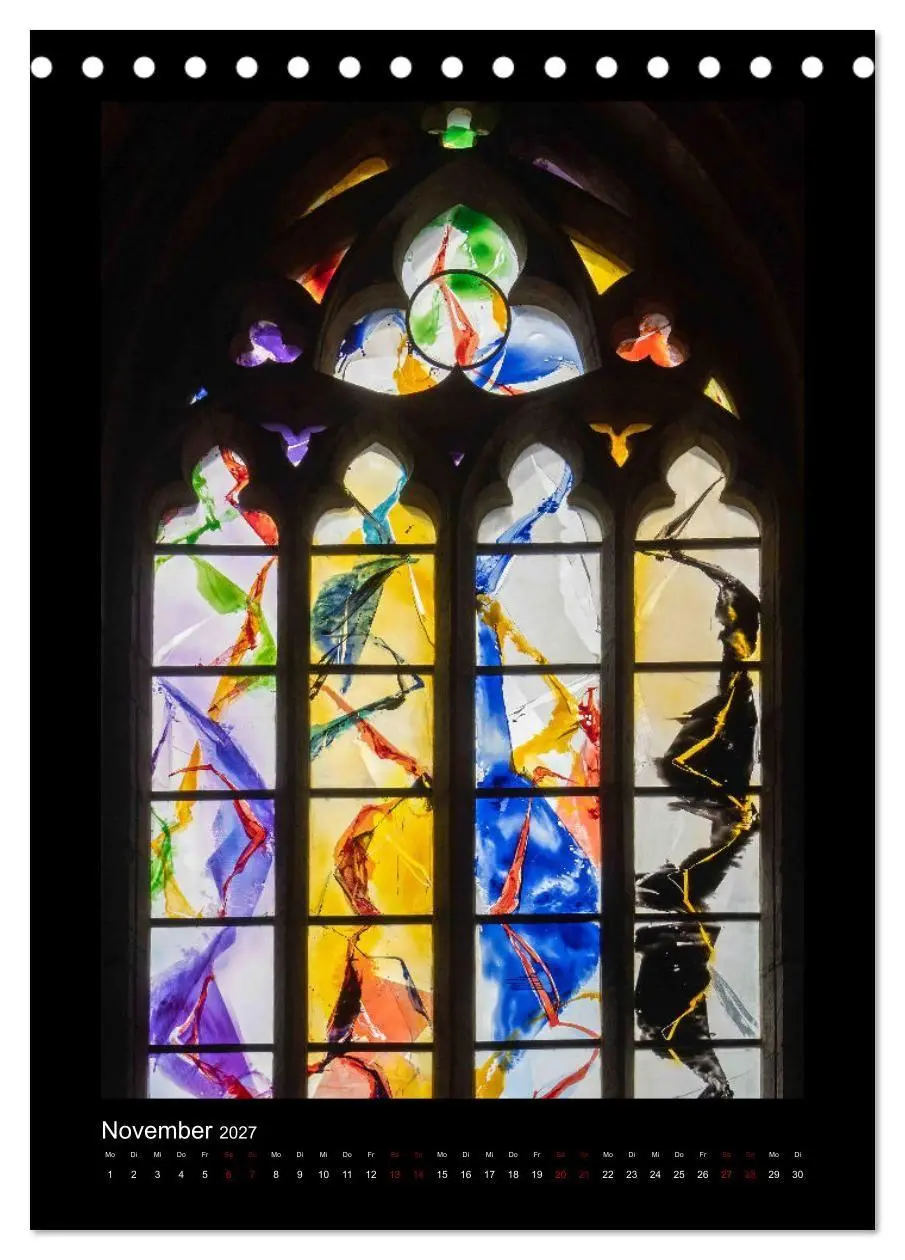 Bild: 9783569507869 | Kirchenfenster - Sakrale Glaskunst (Tischkalender 2027 DIN A5...
