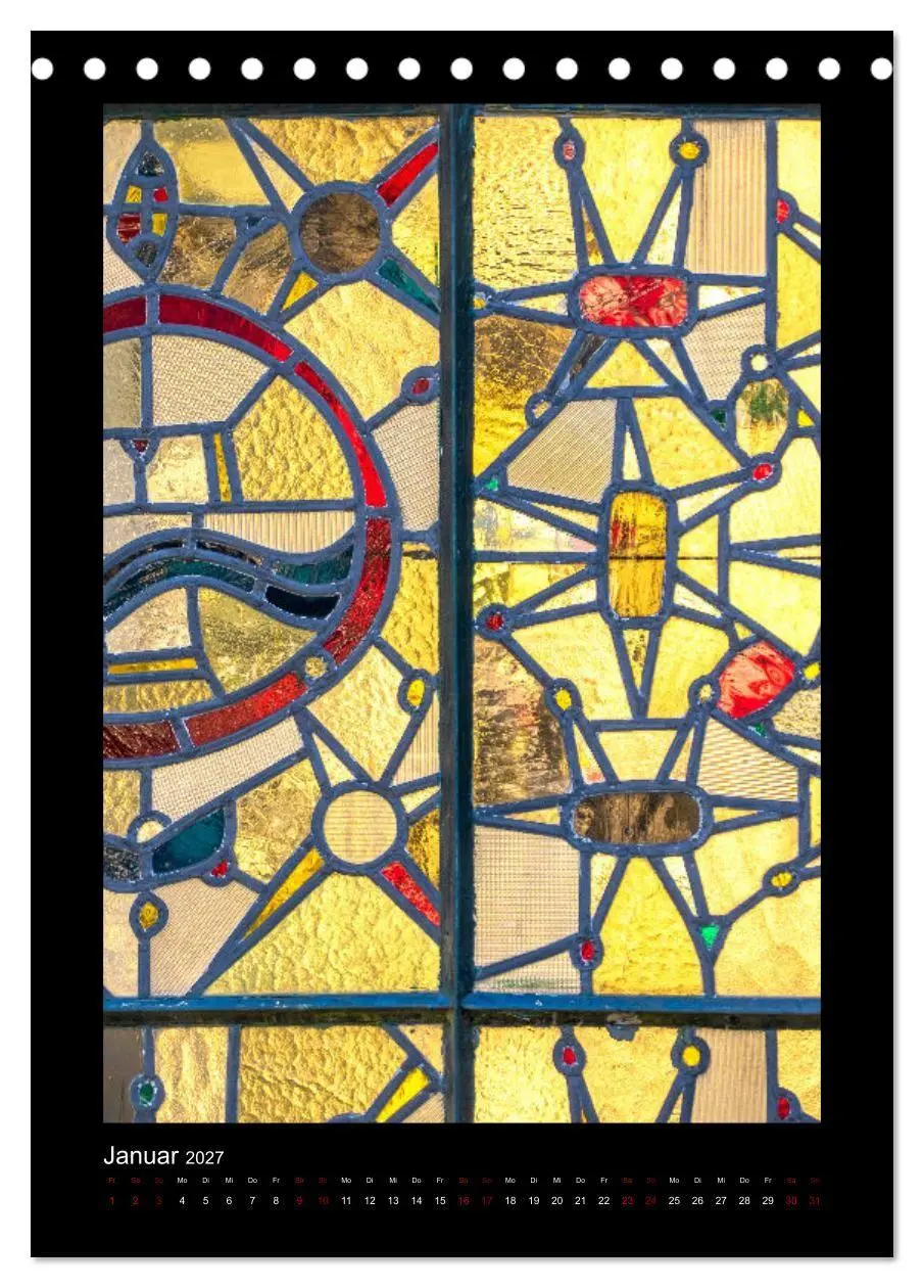 Bild: 9783569507869 | Kirchenfenster - Sakrale Glaskunst (Tischkalender 2027 DIN A5...