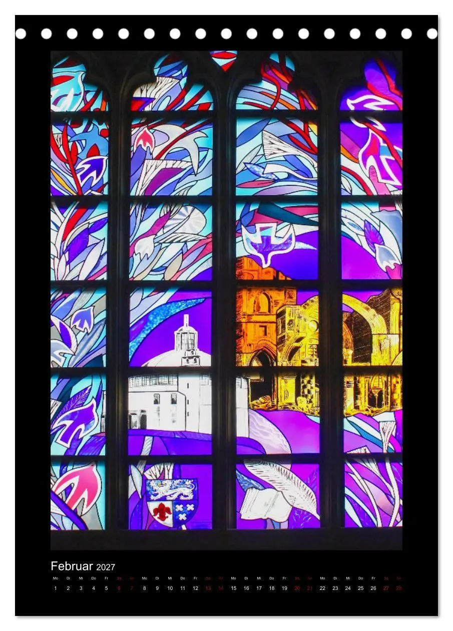 Bild: 9783569507869 | Kirchenfenster - Sakrale Glaskunst (Tischkalender 2027 DIN A5...