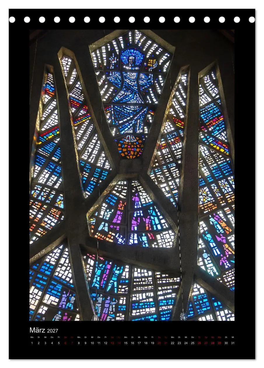 Bild: 9783569507869 | Kirchenfenster - Sakrale Glaskunst (Tischkalender 2027 DIN A5...