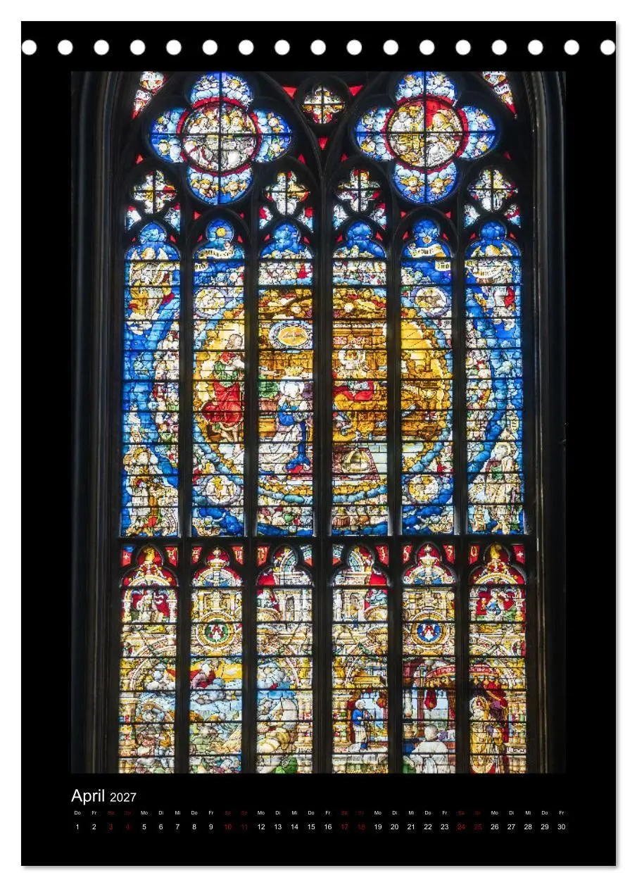Bild: 9783569507869 | Kirchenfenster - Sakrale Glaskunst (Tischkalender 2027 DIN A5...