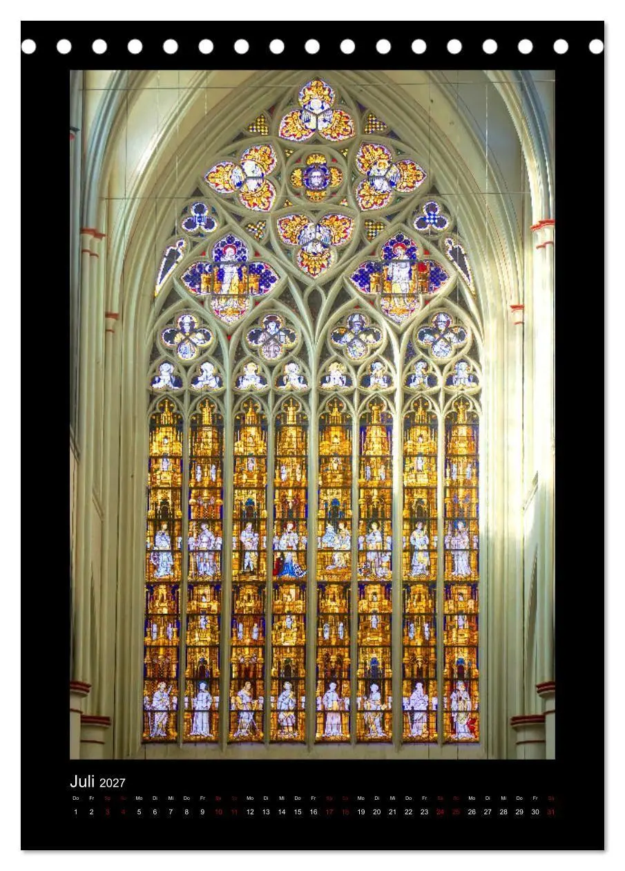 Bild: 9783569507869 | Kirchenfenster - Sakrale Glaskunst (Tischkalender 2027 DIN A5...