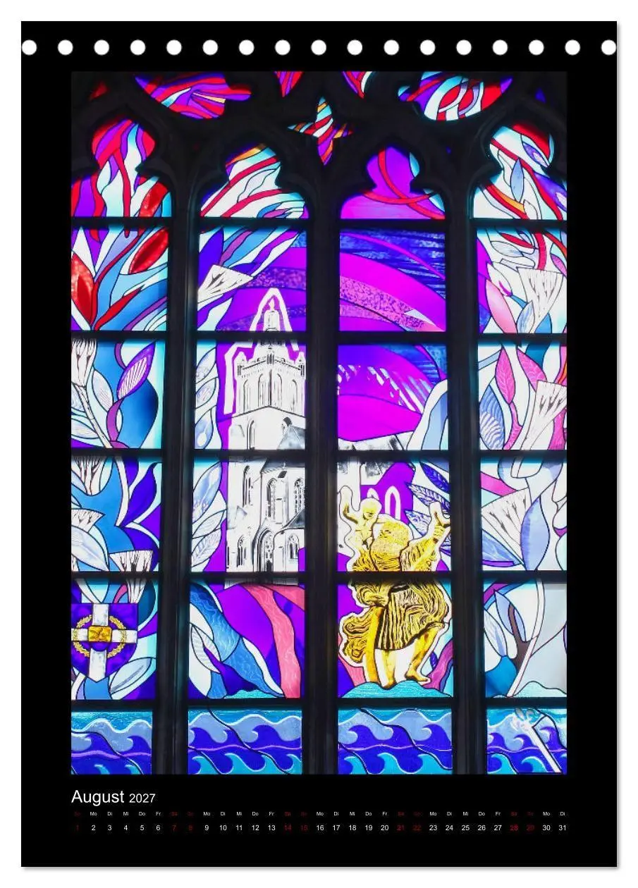 Bild: 9783569507869 | Kirchenfenster - Sakrale Glaskunst (Tischkalender 2027 DIN A5...