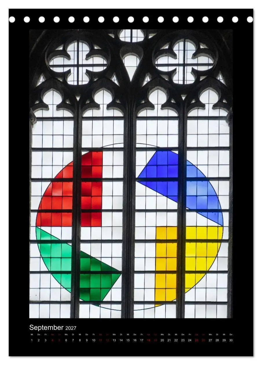 Bild: 9783569507869 | Kirchenfenster - Sakrale Glaskunst (Tischkalender 2027 DIN A5...