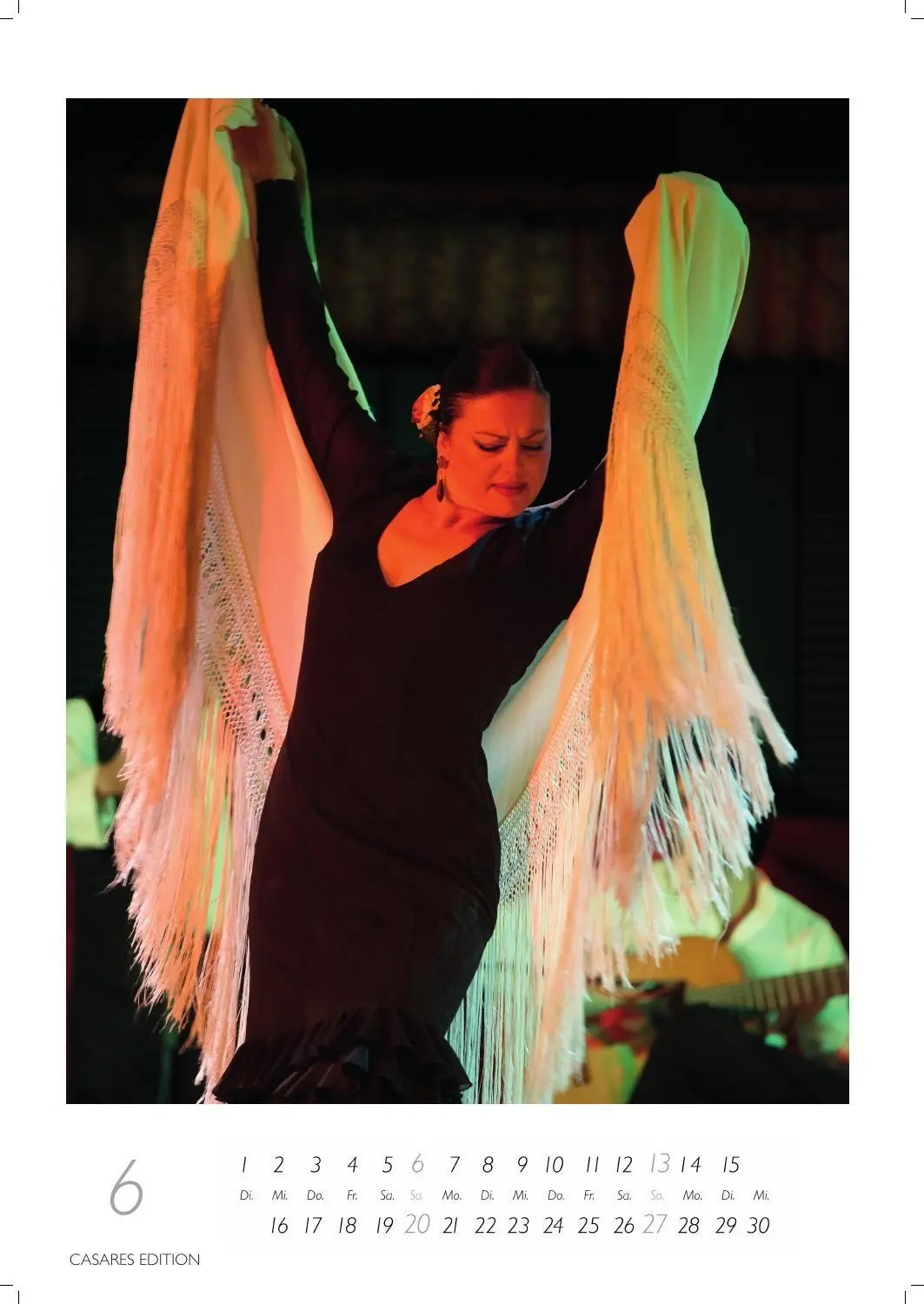 Bild: 9781835247969 | Flamenco color Kalender 2027 - Wandkalender Fotokalender...