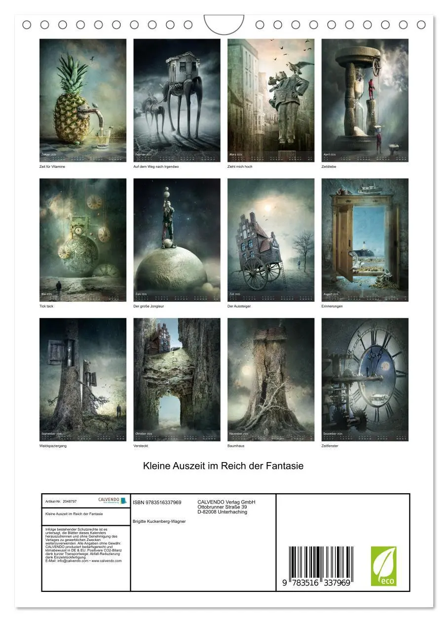 Bild: 9783516337969 | Kleine Auszeit im Reich der Fantasie (Wandkalender 2026 DIN A4...
