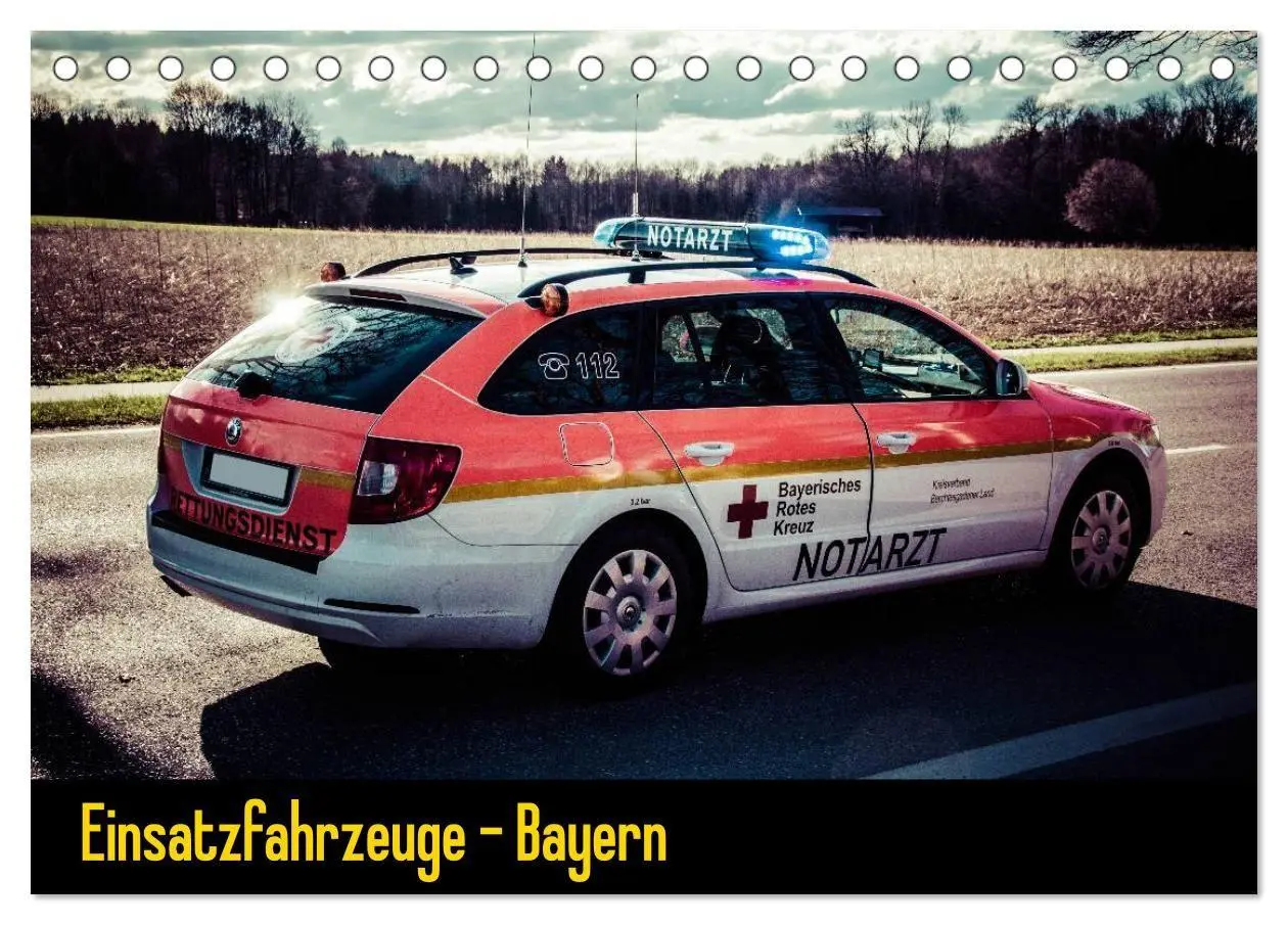 Cover: 9783594177969 | Einsatzfahrzeuge - Bayern (Tischkalender 2027 DIN A5 quer),...