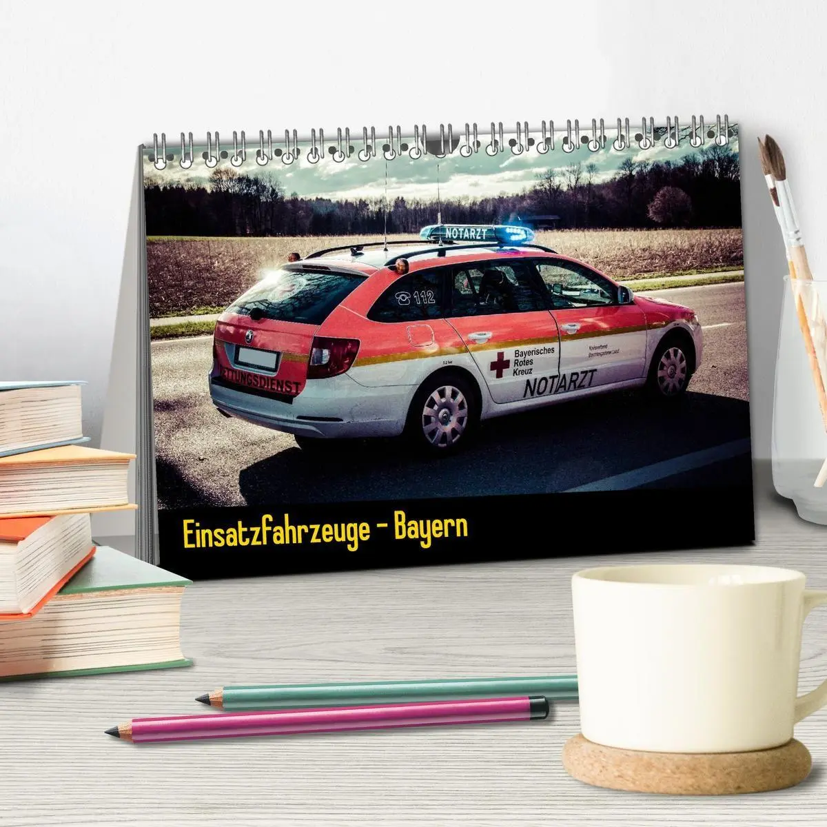 Bild: 9783594177969 | Einsatzfahrzeuge - Bayern (Tischkalender 2027 DIN A5 quer),...