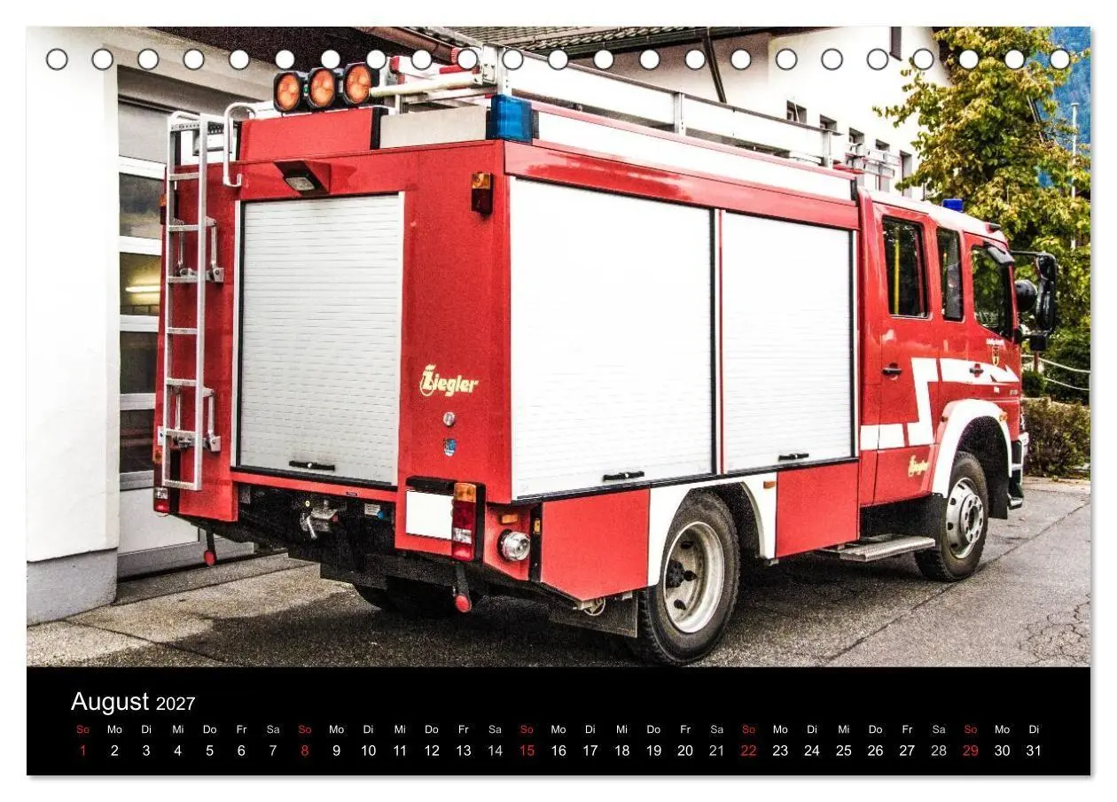 Bild: 9783594177969 | Einsatzfahrzeuge - Bayern (Tischkalender 2027 DIN A5 quer),...