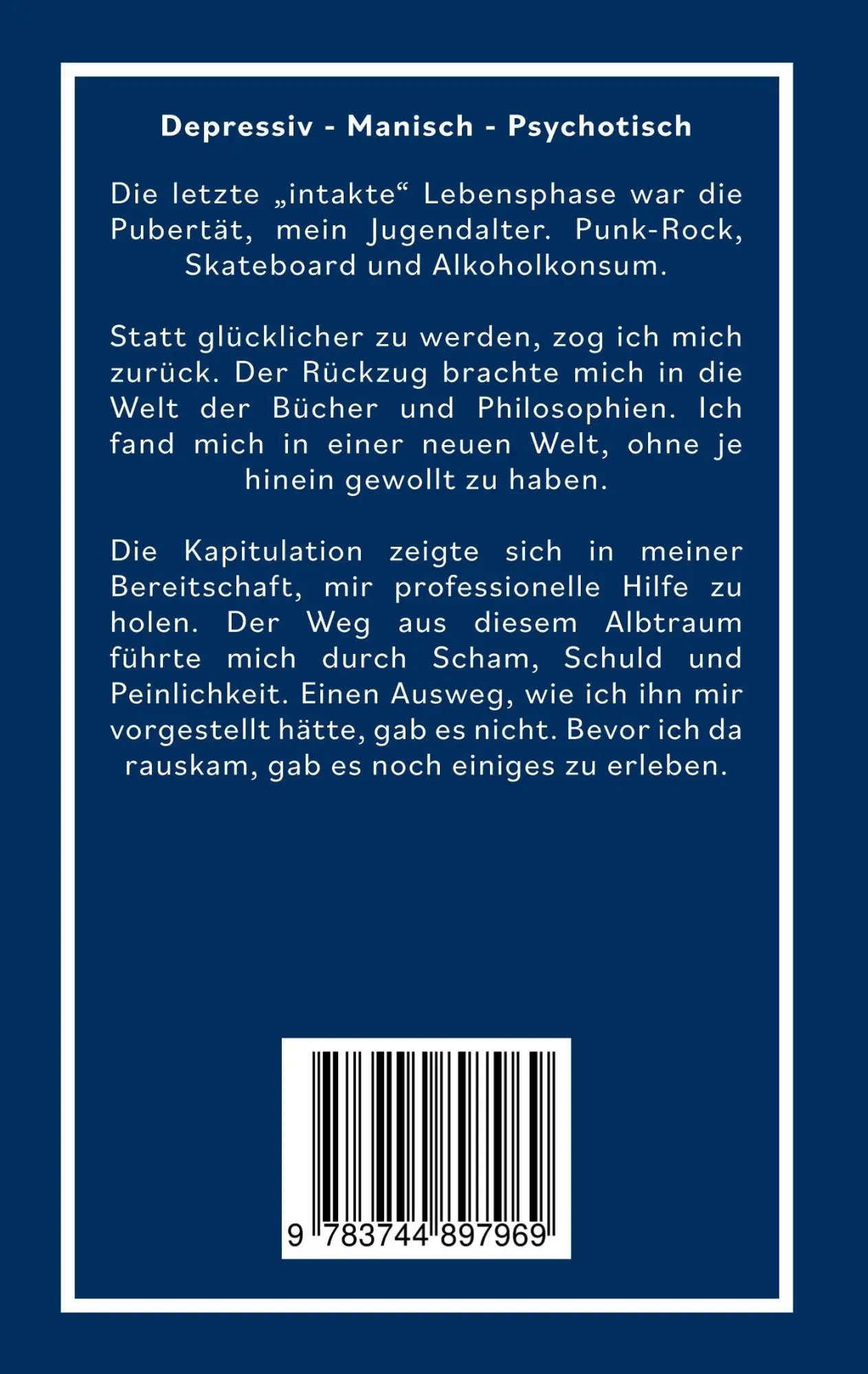 Rückseite: 9783744897969 | Talfahrt bergauf | Manusch Hadizamani | Taschenbuch | 240 S. | Deutsch