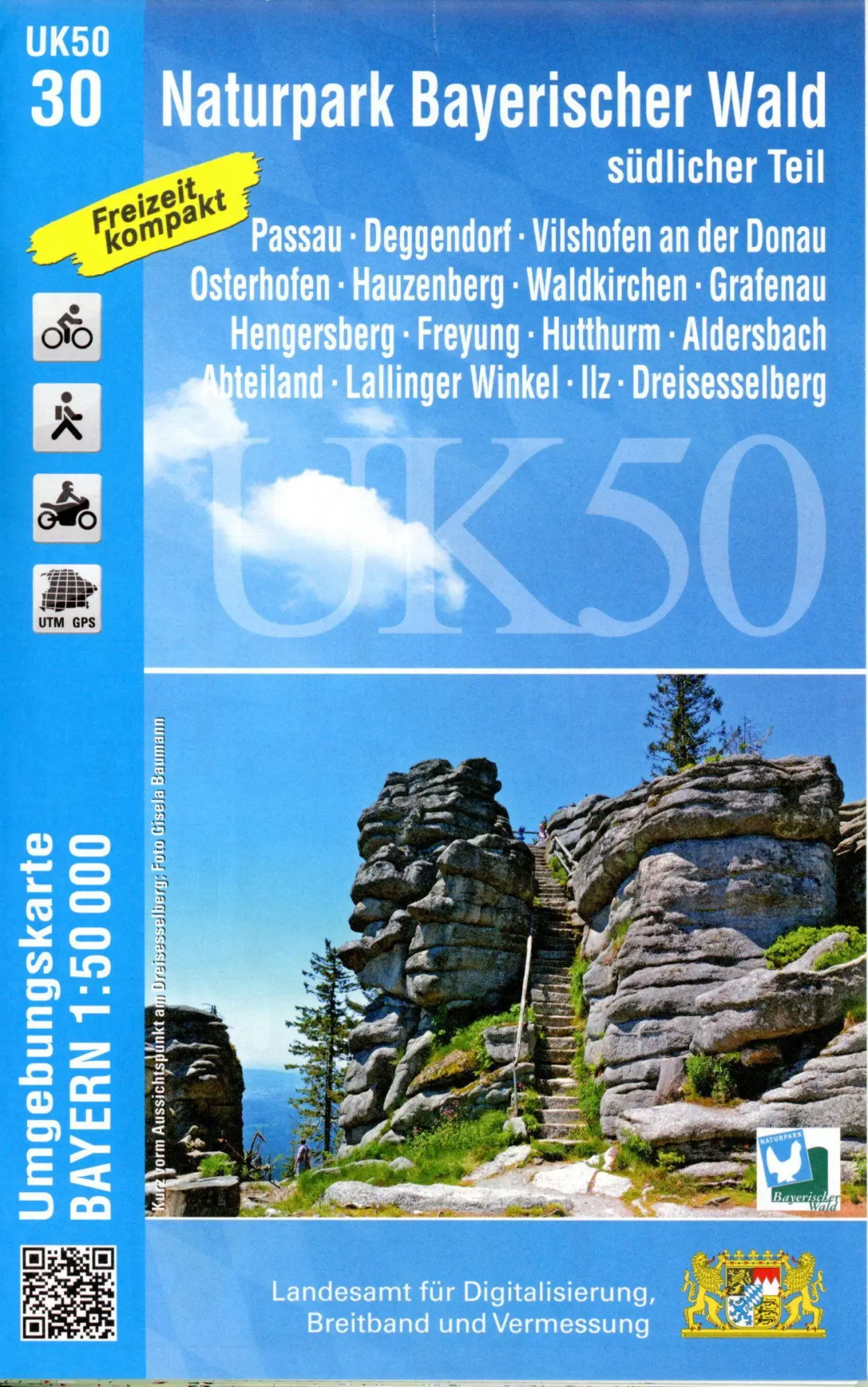 Cover: 9783899337969 | Naturpark Bayerischer Wald - südlicher Teil 1 : 50 000 (UK50-30)