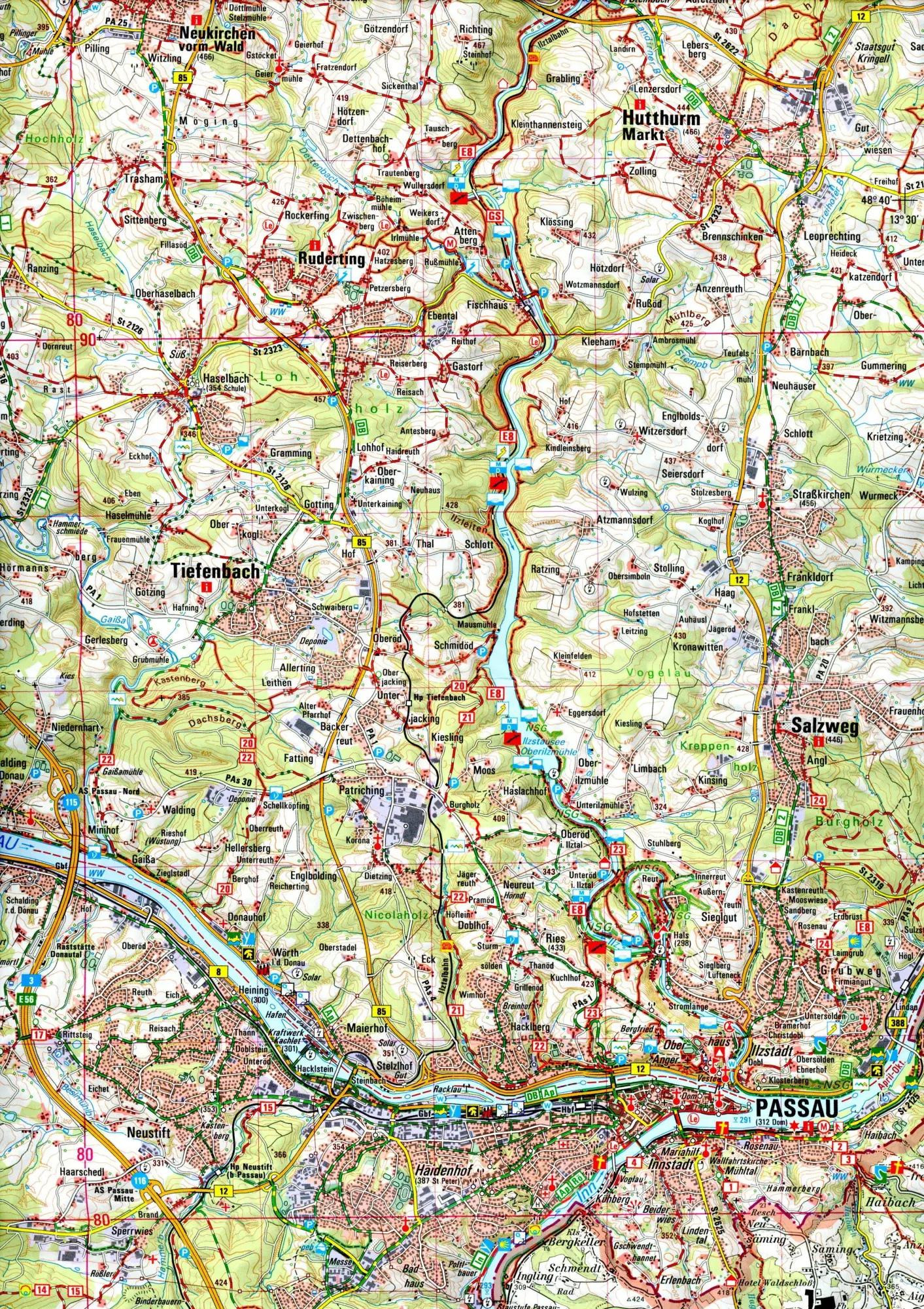 Bild: 9783899337969 | Naturpark Bayerischer Wald - südlicher Teil 1 : 50 000 (UK50-30)