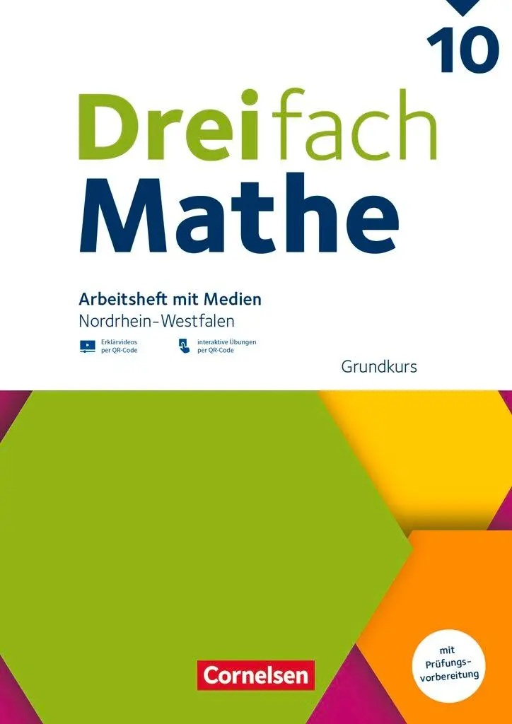 Cover: 9783060428069 | Dreifach Mathe 10. Schuljahr - Grundkurs - Nordrhein-Westfalen -...