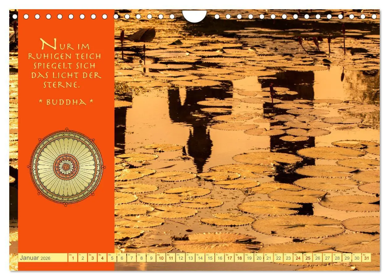 Bild: 9783457378069 | Buddhas Zitate Wege zur Erleuchtung (Wandkalender 2026 DIN A4...