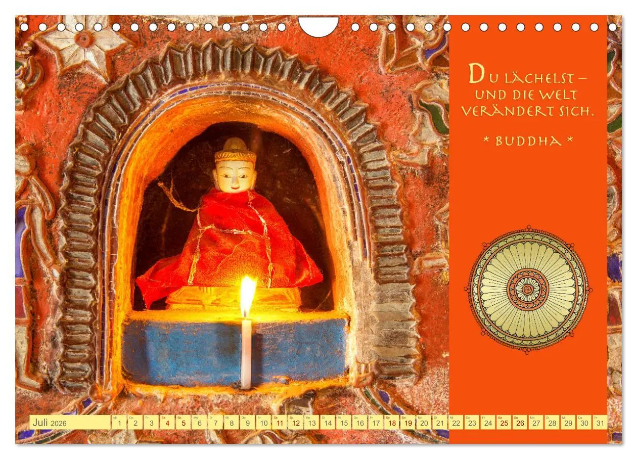Bild: 9783457378069 | Buddhas Zitate Wege zur Erleuchtung (Wandkalender 2026 DIN A4...