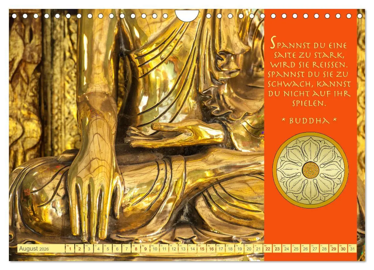 Bild: 9783457378069 | Buddhas Zitate Wege zur Erleuchtung (Wandkalender 2026 DIN A4...