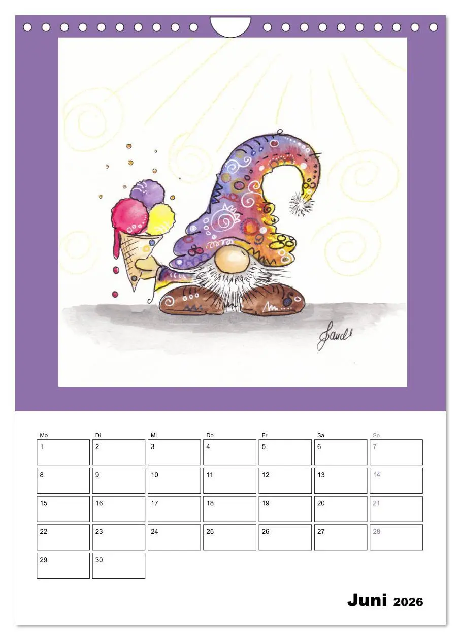 Bild: 9783516398069 | WichtelParade (Wandkalender 2026 DIN A4 hoch), CALVENDO Monatskalender