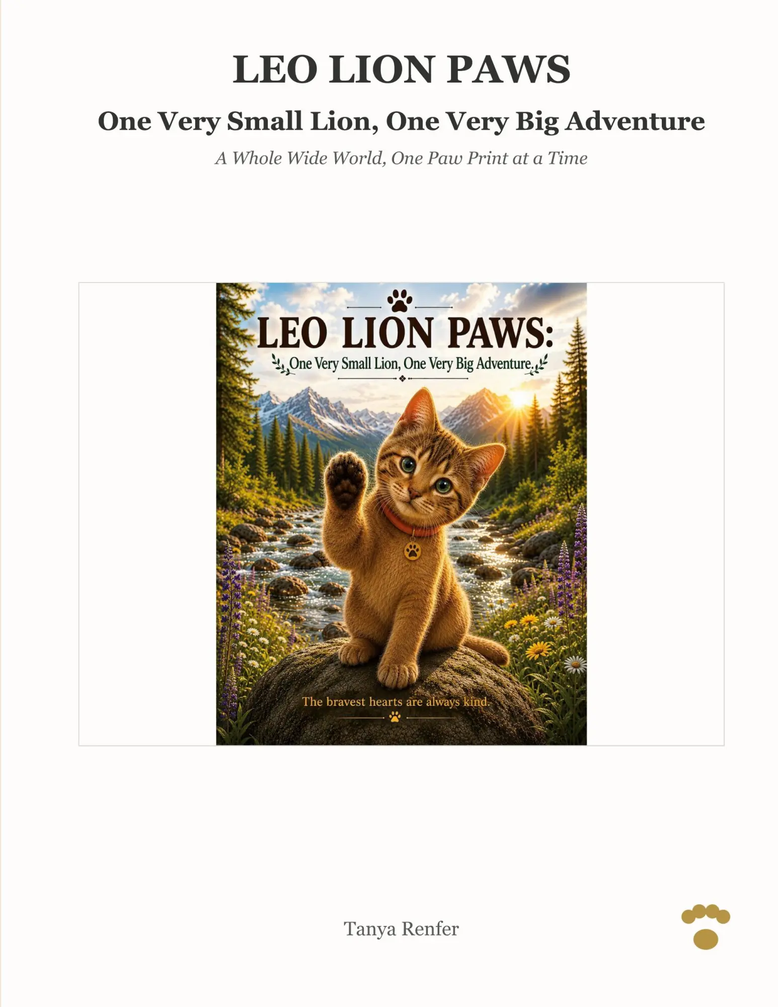 Cover: 9783696728069 | Leo Lion Paws: One Very Small Lion, One Very Big Adventure | Renfer