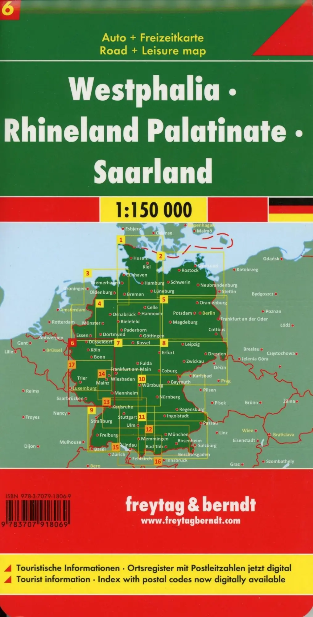 Bild: 9783707918069 | Westfalen - Rheinland Pfalz - Saarland, Autokarte 1:150.000, Blatt 6